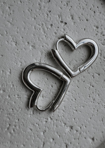 HEARTBREAKER HOOPS EARRINGS