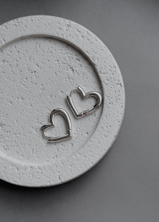 HEARTBREAKER HOOPS EARRINGS