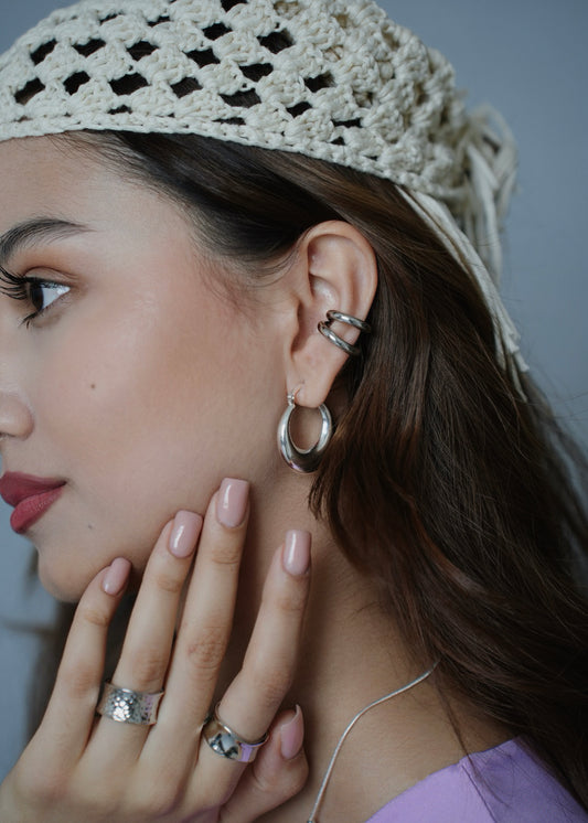 DRAMA HOOPS EARRINGS