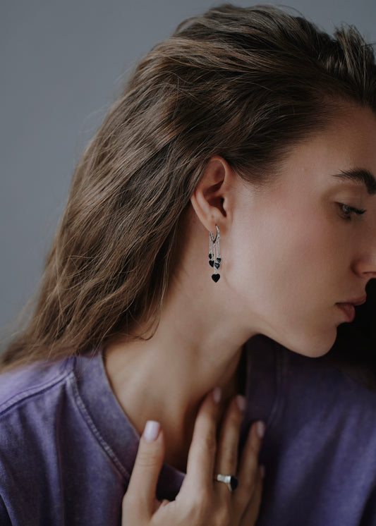 POISONED HEART DROPS EARRINGS