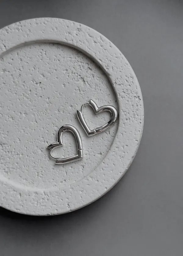 HEARTBREAKER HOOPS EARRINGS
